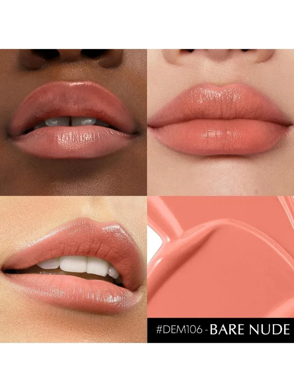 Women's DM106 Bare Pink Glow Reviver Moisture Lip Gloss Creamy Tinted Lip Balm